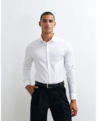 ASOS - Slim Fit Easy Iron Twill Dress Shirt - Lyst