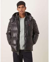 Polo Ralph Lauren - Gorham Icon Logo High Shine Insulated Down Puffer Jacket - Lyst