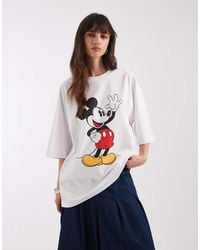 ASOS - Disney Mickey Mouse Print Oversized T-shirt - Lyst