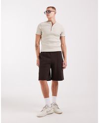 ASOS - Oversized Jersey Shorts With Utility Pockets - Lyst