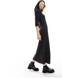 Collusion - Space Dye Hooded Maxi Dress - Lyst