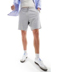 New Look - Pantalones cortos gris jaspeado - Lyst
