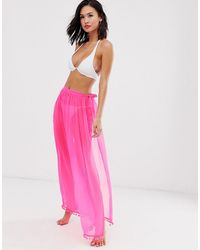 Brave Soul Jupe de plage - fluo - Rose