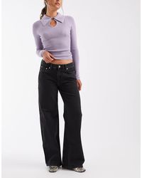 ARKET - Elm Low Rise Wide Leg Jeans - Lyst