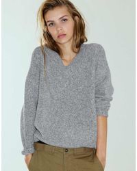 Pull&Bear - Boxy V-Neck Jumper - Lyst