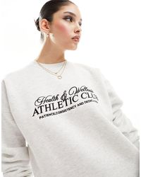 In The Style - X perrie sian - athletic club - sweat oversize d'ensemble - Lyst