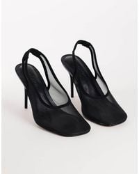 TOPSHOP - Arrow Sling Back Mesh Heeled Shoe - Lyst