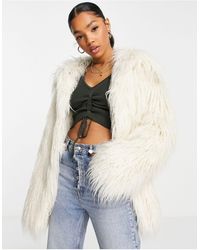White Fur coats for Women | Lyst
