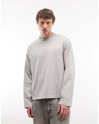 Weekday - – kastiges, langärmliges oversize-shirt - Lyst