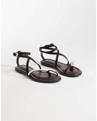 ASOS - Florence Toe Loop Strappy Sandals - Lyst