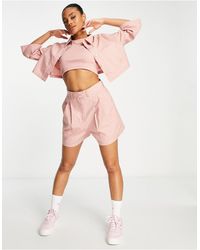 Reebok - High Waisted Tailored Shorts - Lyst