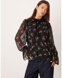 Y.A.S - – boho-bluse aus chiffon - Lyst