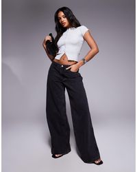 Princess Polly - Ramos Low Rise Wide Leg Jeans - Lyst