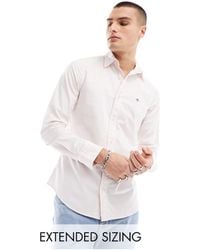 GANT - Shield Logo Stretch Slim Fit Stripe Oxford Shirt - Lyst
