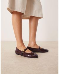 ASOS - Leah Mary Jane Ballet Flats - Lyst