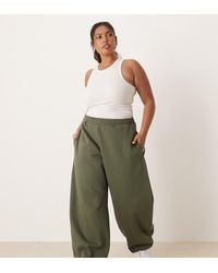 ASOS - Asos Design Curve Barrel Leg Brushback Trackies - Lyst