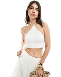 ASOS - Knitted Halter Neck Top - Lyst