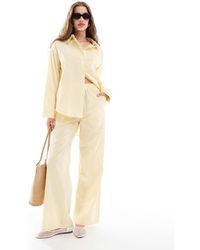 Daisy Street - Pull On Low Rise Straight Leg Trousers - Lyst