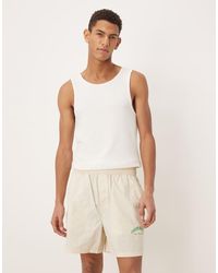 Calvin Klein - Heritage Crest Poplin Pajama Shorts - Lyst