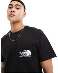 The North Face - Camiseta negra con bolsillo berkeley california - Lyst