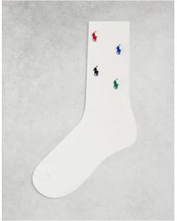 Polo Ralph Lauren - Socks With All Over Pony Logo - Lyst
