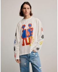 Desigual - T-Shirt Van Katoen Met Print - Lyst
