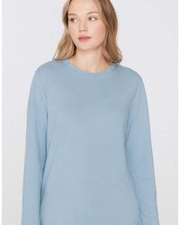 Tezenis - Cotton Modal Long Sleeve Round Neck Top - Lyst