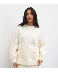 Pretty Lavish - Cable Knit Jumper Co-Ord - Lyst