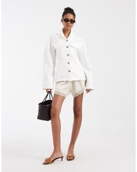 & Other Stories - Heavy Pure Cotton Button Through Jacket With Cinch Waist - Lyst