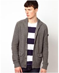 ben sherman waffle cardigan