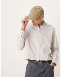 ASOS - – kastiges oversize-hemd aus popeline - Lyst