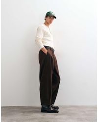 ASOS - Broek Met Wijde Barrel Legs - Lyst