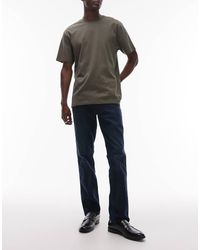 Wrangler - Vaqueros Azul Añil Oscuro De Corte Recto Greensboro De -Azul Marino - Lyst