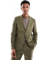 Jack & Jones - Premium – schmal geschnittene anzugjacke aus leinen - Lyst