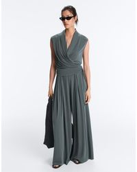 Oysho - Modal Blend Sleeveless Crossover T-shirt - Lyst