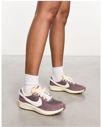 Nike - Waffle debut - sneakers color prugna e bianco sporco - Lyst