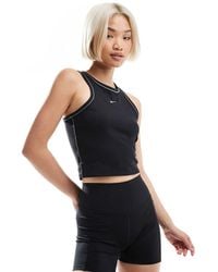 Nike - Nike One Training Dri-fit Gym Life Swoosh Fitted Cropped Vest - Lyst