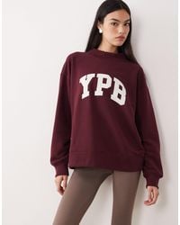 Abercrombie & Fitch - Sweat à inscription graphique « ypb » - bordeaux - Lyst
