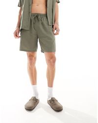 South Beach - Linen Blend Beach Shorts - Lyst