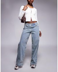 Liquor N Poker - Low Rise baggy Jeans With Side Poppers - Lyst