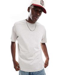 Pull&Bear - T-Shirt Regular Fit Mélange - Lyst