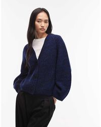 & Other Stories - Wool And Cotton Blend V Neck Cable Cardigan - Lyst