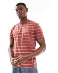 New Look - T-Shirt Ruggine A Righe - Lyst