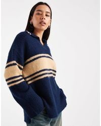 ONLY - Split Neck Knitted Polo - Lyst