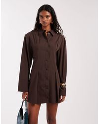 ASOS - – tailliertes mini-hemdkleid - Lyst