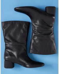 Vagabond Shoemakers - Shoemakers Livia Leather Round Toe Ruched Ankle Boots - Lyst