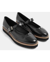 Yours Clothing - Wide Fit Faux Leather Mary Janes - Lyst