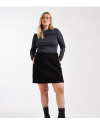 Vero Moda - High Waisted Structured Mini Skirt - Lyst