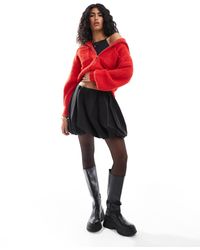ONLY - Bubble Hem Mini Skirt - Lyst