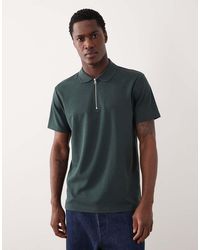 ASOS - Breathemaxtm Heavyweight Regular Fit Zip Polo - Lyst